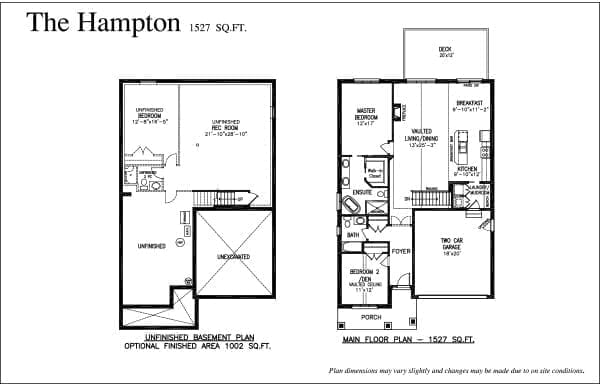 The Hampton - Floor Plan - Rembrandt Walk