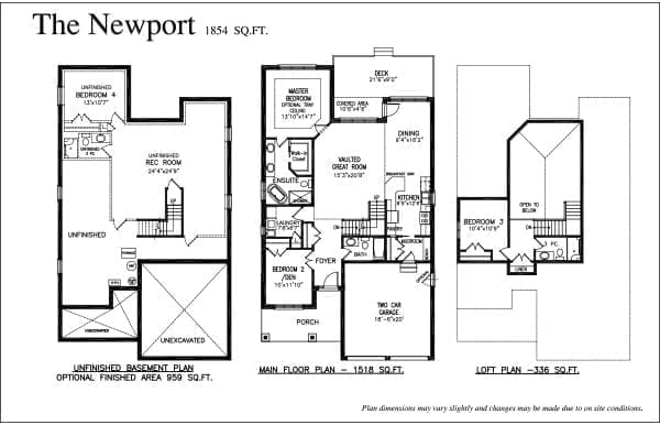 The Newport - Floor Plan - Rembrandt Walk