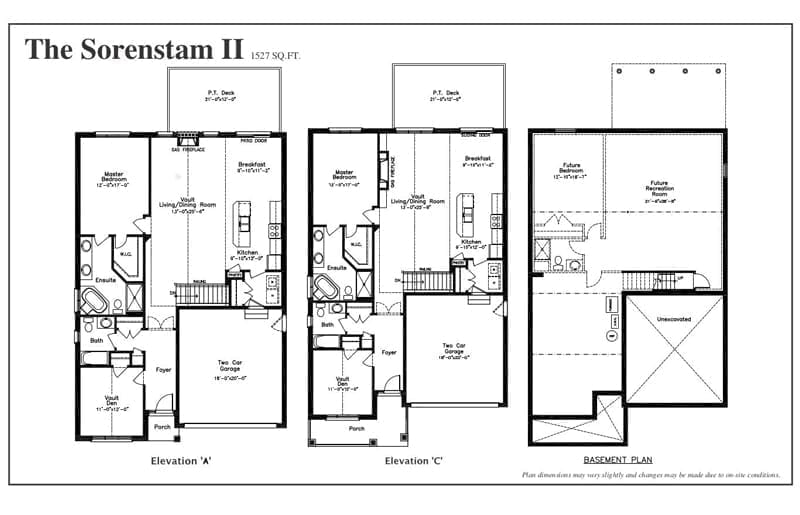 The Sorestam II - Floor Plan - The Towns 