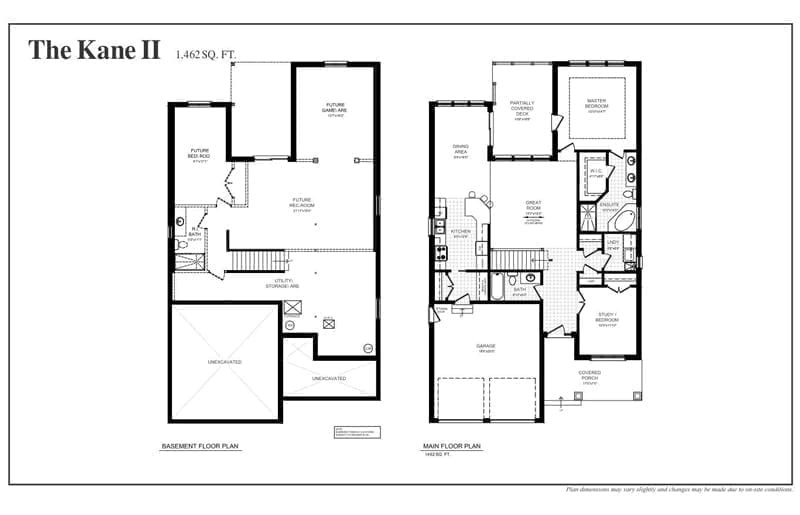 The Kane II - Floor Plan - The Towns 