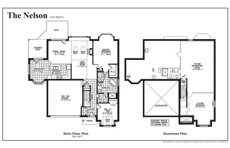 The Nelson - Floor Plan - The Towns 