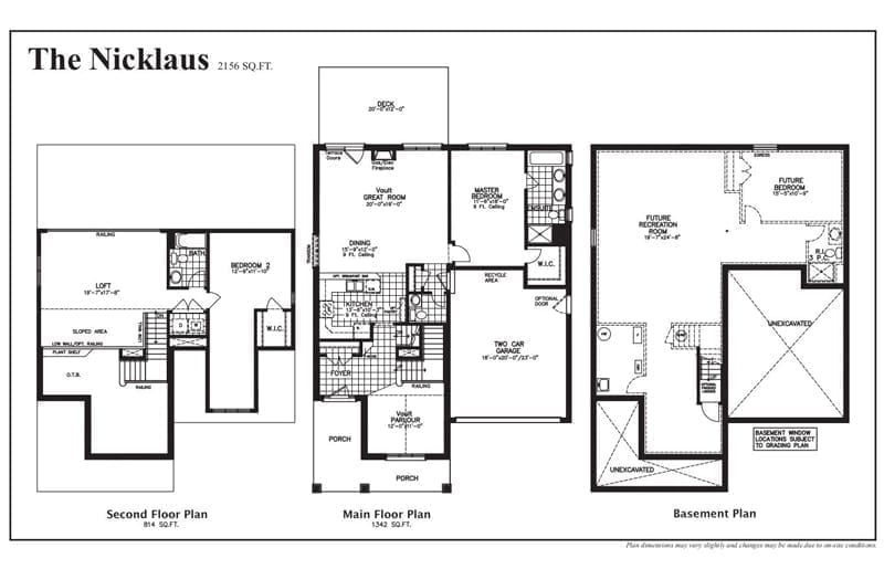 The Nicklaus - Floor Plan - The Towns 