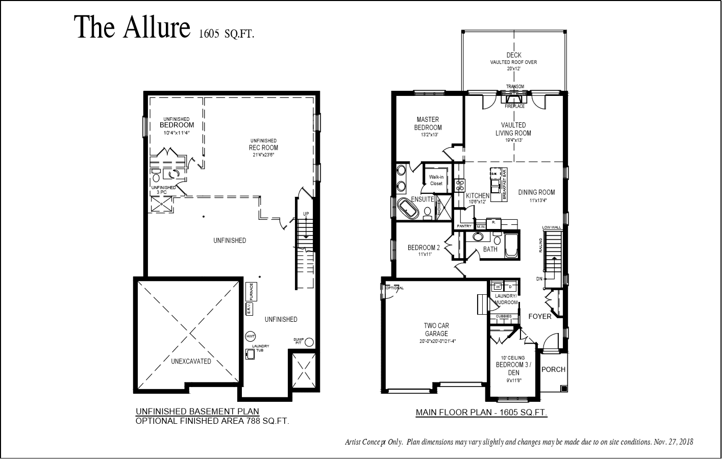 The Allure - Floor Plan - Meadowlily