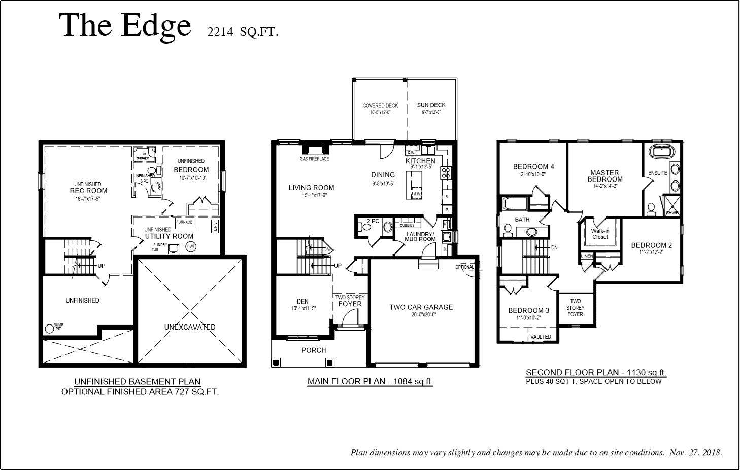 The Edge - Floor Plan - Meadowlily