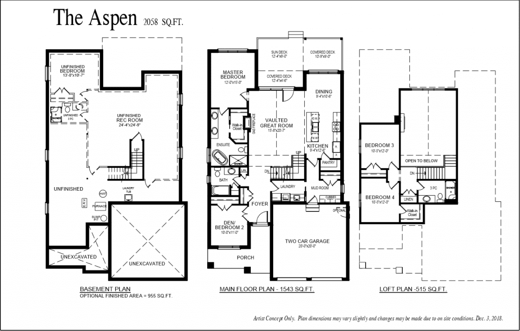 The Aspen - Floor Plan - Meadowlily