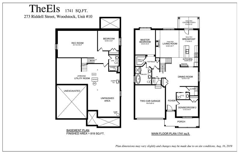 The Els - Floor Plan - Rembrandt Estates