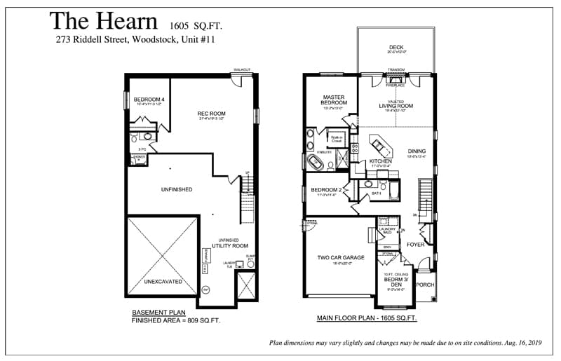 The Hearn - Floor Plan - Rembrandt Estates