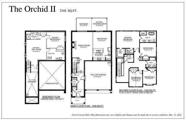 The Orchid - Floor Plan - Rembrandt Walk