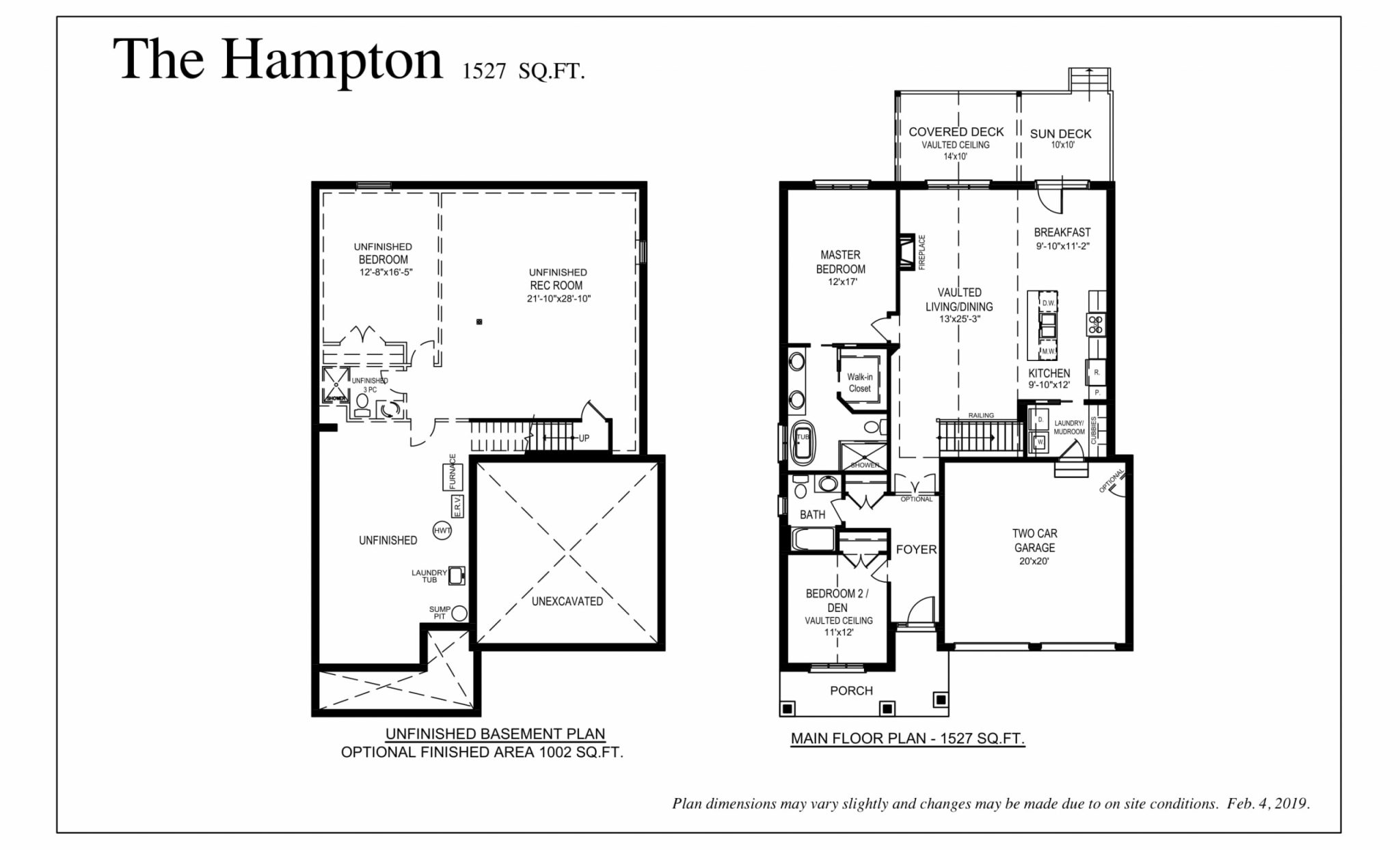 The Hampton - Floor Plan - Meadowlily