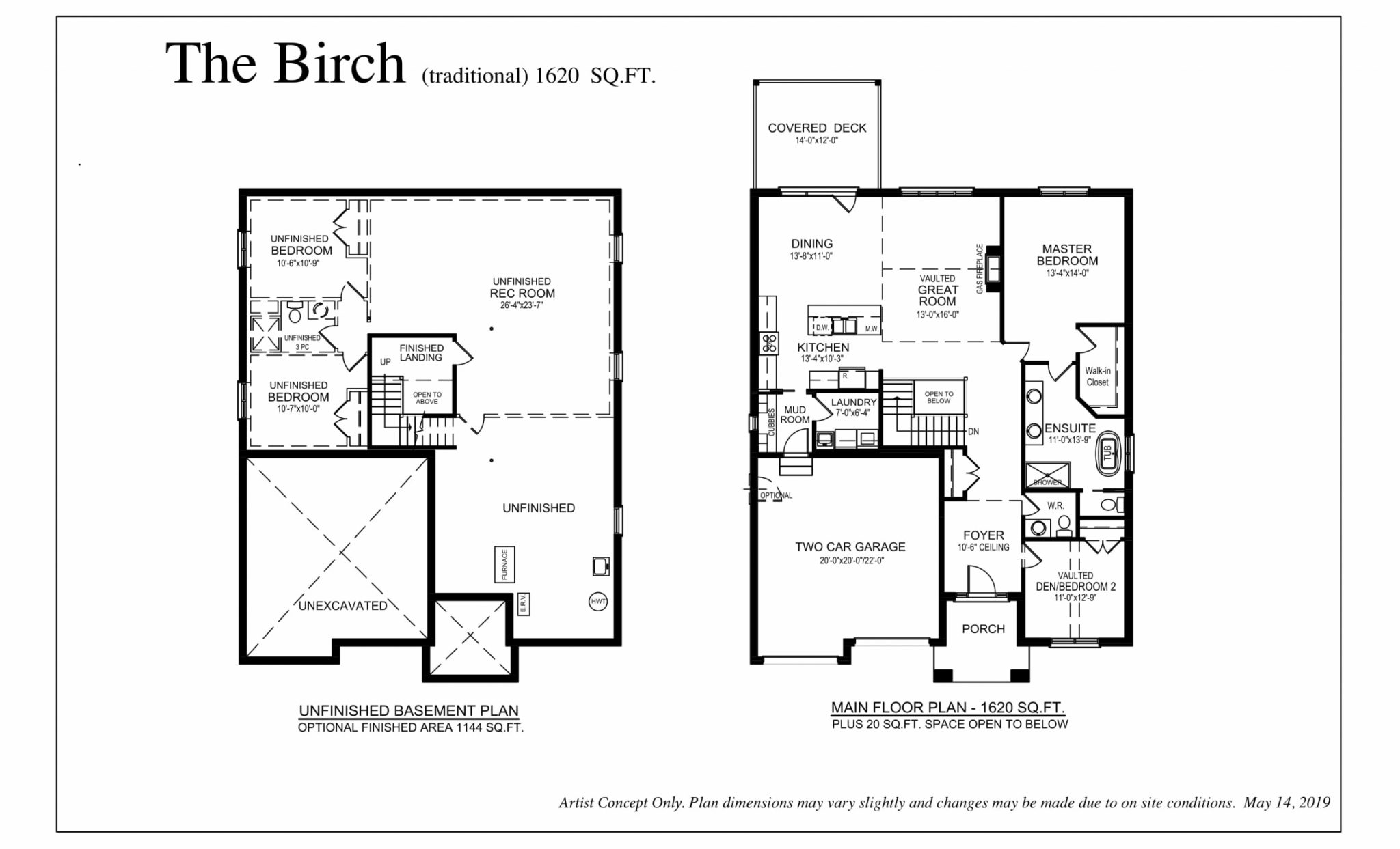 The Birch - Floor Plan - Rembrandt Walk