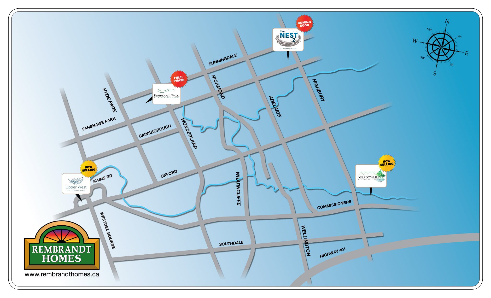 Rembrandt Town Homes Map 